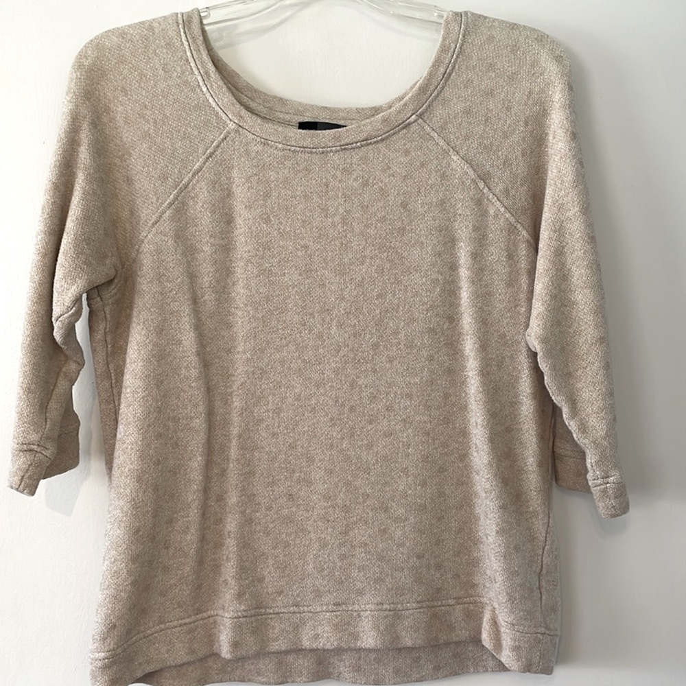 Quarter-Sleeved Cream Shirt